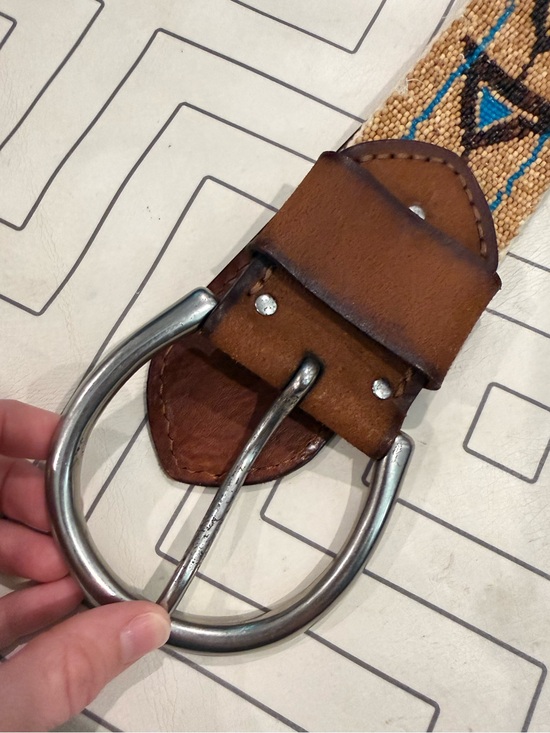 Ralph Lauren Leather Beaded Belt main image 10